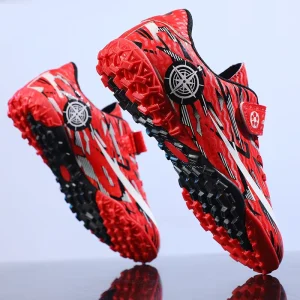 G.DUCK COOL Kids Sport Style Low Top Soccer Cleats Boots Football Shoes FG TF Spikes Winter Ankle Boots
