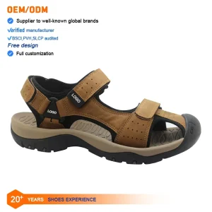 GRS Leather Upper Casual Breathable Outdoor Sandal