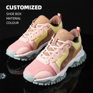 Genuine Leather Breathable Sport Sneakers for Women Men Children Spring Fashion Casual Shoes