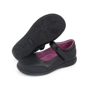 Genuine Leather Children Kids Bulk Oxford Uniform Black School Shoes for Girls