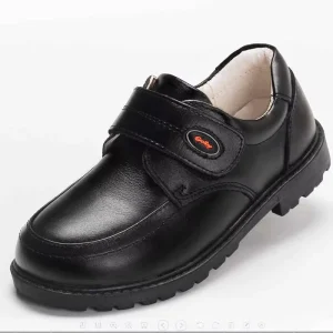 Genuine Leather Dress Shoes for Little Boys School Uniform Moccasins in Black Inspired by the Little Prince