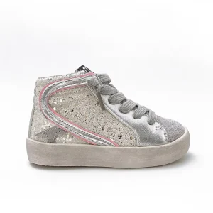 Girl Casual Shoes Fashion Custom Children Sports Shoes Kids High Top Leather Star Sneakers