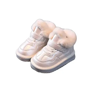 Girl Kids Winter Outdoor White Snow Boots Keep Warm Baby Designers Shoes