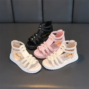 Girl Sandals for Kids Non Slip Party Shoes for Kids Girls Breathable Kids Shoes Dress Shoes