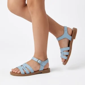 Girl Shoe Flat Sandal Walking Casual Shoe Strap Sandal Luxury Roman Girl’ Shoe Walking Gladiator Sandal for Girl