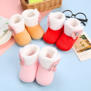Girl and Boy Baby Toddler Shoes Infants and Kids Spring and Autumn Winter Soft Bottom Indoor Children’s Shoes