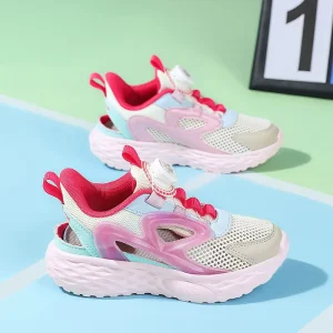 Girl and Boy High Quality Synthetic Upper Running Shoes for Kids Comfortable Sneakers