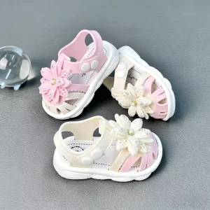 Girls Baby Girl Toddler Shoes Vintage Cute Kids Outdoor Sandals Toddler Pearl Walking Sandals