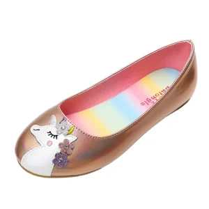 Girls Ballet Flats Casual PU Cartoon Spring Summer Dress Princess Shoes