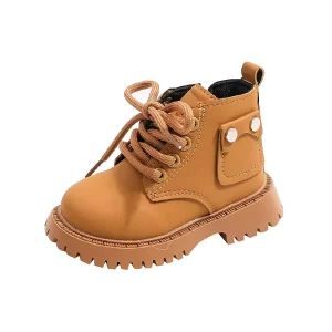 Girls’ Boots Boys’ Children’s Fashion Boots Autumn Winter Casual Short Boots Wear Resistant Shoe Children Girl