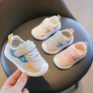 Girls Boys Kids Sneakers Lightweight Casual Walking Shoes Little Big Kid Tennis Shoes Hook Loop Closure Four Seasons Use