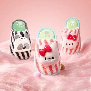 Girls Boys Slippers Kids Fuzzy House Slippers Baby Toddlers Non Slip House Shoes Winter Warm Soft Plush Indoor Outdoor