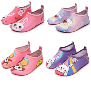 Girls Boys Toddler Kids Swim Water Shoes Quick Dry Non Slip Polyester Skin Barefoot Sports Shoes Aqua Socks Beach Outdoor Sports