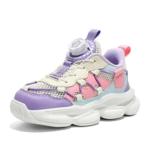 Girls Breathable Lightweight High Quality Sneakers Round Toe Sports Shoes for School Students Walking and Running
