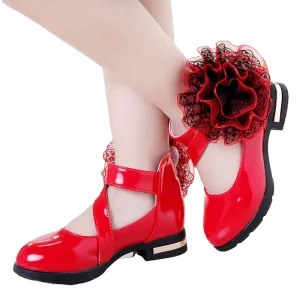 Girls’ Children’s Leather Shoes Spring Autumn New Korean Style Princess Soft Sole Student Little Girl