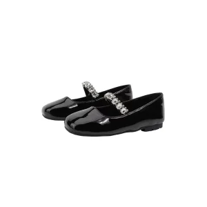 Girls’ Children’s Princess Solid Slip On Soft Sole Anti Slip Parent Child Shoes Spring New Crystal Rhinestone