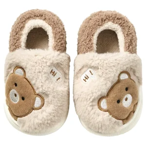 Girls Cotton Animal Prints Soft Comfortable Anti-Slip Slippers Kids No Minimum Order Quantity