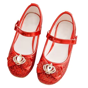 Girls Dress Shoes Wedding Party Heel Mary Jane Princess Flower Shoes Toddler Little Kid Big Kid
