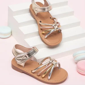 Girls’ Flat Open Toe Beach Sandals Children’s Sandals for Fashion Casual Sunflower Children’s Beach Sandals