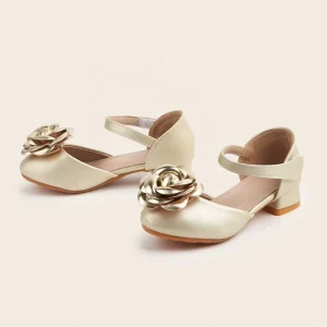 Girls High Heels Party Dance Kids Shoes Princess Children Wedding Shoes