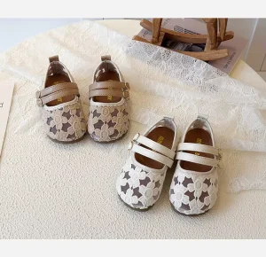 Girls’ Hollowed Out Flower Shoes Summer New Princess Shoes Girls’ Single Shoes Baby Sandals