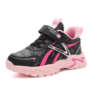 Girls’ Kids’ Sports Shoes Spring Autumn New Style Primary School Ankle Velcro Closure Waterproof Non-Slip Wear-Resistant