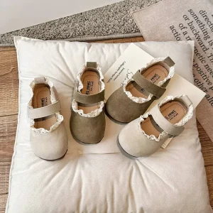 Girls’ Korean Fashion Soft Sole Casual Flats Autumn