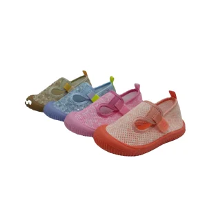 Girls Lightweight Anti Slippery Lighted Aqua Shoes for Kids Breathable Waterproof Mesh Insole Cushioning Spring