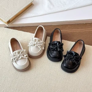 Girls Loafers Princess Shoes Spring Soft Sole Comfort Dress Shoes for Little Kids