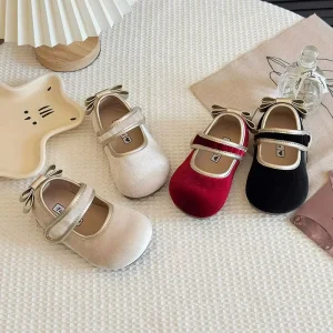 Girls Loafers Soft Sole Princess Shoes for Kids Toddlers Spring Autumn Wear