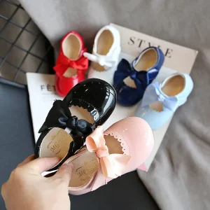 Girls Mary Jane Dress Shoes Princess Ballerina Flats for School Party Wedding Uniform Casual Slip on Ballet Flat