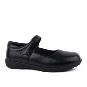 Girl’s Mary Jane School Uniform Shoes Strap Dress Uniform Flats Black Comfy Girls Dress Shoes Mary Janes School Shoes for Girls