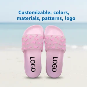 Girl’s Outdoor Beach Pool Slide for Women Open Toe Anti Slip Custom Uppers Insole Custom Slippers with Logo Women