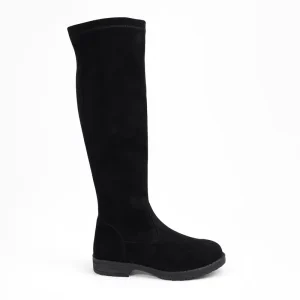Girls Over the Knee Boots Kids Black Suede Long Fashion Winter Boots Cotton Lining Made in China