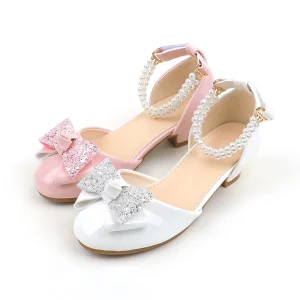 Girls Party Princess Children Shoes Heeled Sandal Kids Fashion Wedding Shoes
