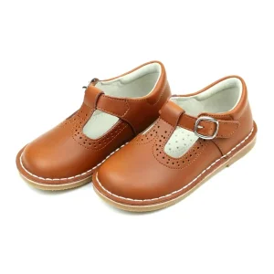 Girls Perforated T Strap Flats Toddler Kids School Party Leather Mary Jane Dress Shoes
