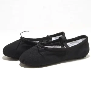 Girls Performance Sport Canvas Dance Shoes White Cheerleading Shoes with Pure Color Kids’ Sport Shoes