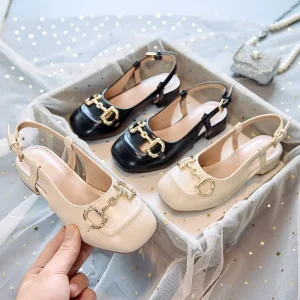 Girls Princess Shoes Party Sandals High Heels Shoes Dressy Shoes Kids Sandals