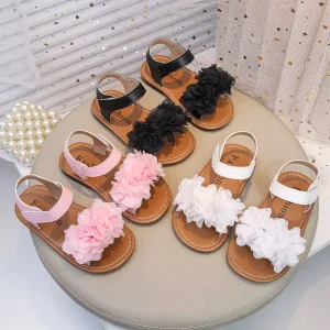 Girls’ Princess Shoes Silver Bowknot Shoes Elegant Kids Dance Dress Shoes