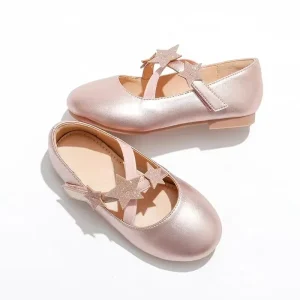 Girls’ Princess Shoes Soft Sole Single Shoes Girl Flat Casual Dance Shoes Girl Buckle Strap