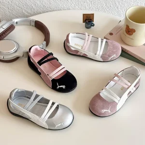 Girls’ Princess Shoes Spring and Autumn Korean Edition Children’s Soft Soled One Step Shoes Baby Fashion Single Shoes Trend