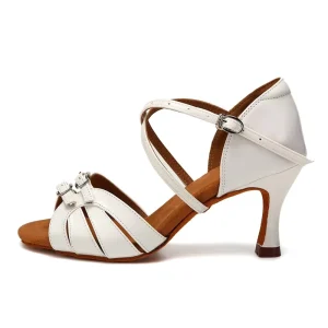 Girls Salsa Dance Shoes PU Latin Ballroom Dance Shoes