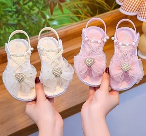 Girls’ Sandals Infant Children’s Princess Shoes Summer Edition Anti Slip Walking Sandals