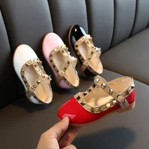 Girls’ Sandals Spring Autumn Versatile Princess Single Shoes Children’s Shoes