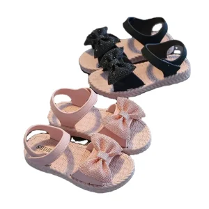 Girls Sandals Summer Children’s Casual Flat Soft Bottom Princess Shoes Beach Shoes
