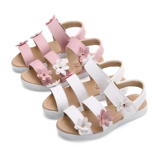 Girls’ Sandals Summer New Flower Children’s Beach Shoes Baby Shoes
