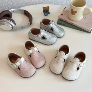 Girls’ Shoes Children Birthday Party Princess Spring and Autumn Shinning Piano Performance Toddler Kids Dance Shoes