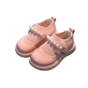 Girls’ Small Leather Soft Soled Anti slip Boots Kids School Princess Shoes for Girls