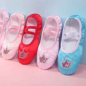 Girls Soft Soles Cat paw Princess Babies Dancing Ballet Toddler Dance Shoes for Children