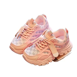 Girls Spring and Autumn New Children’s Wear-Resistant Sports Shoes Boys Elementary School Casual Shoes